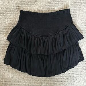 Black flirty skort